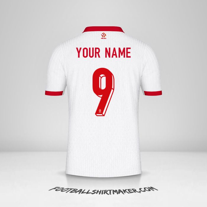 Poland 2024 jersey number 9 your name
