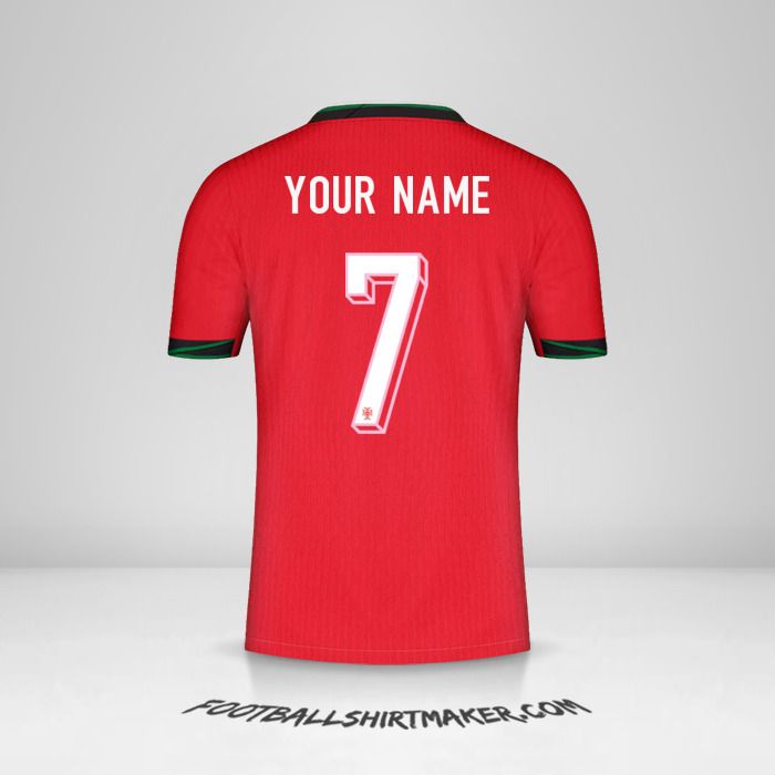 Portugal 2024 jersey number 7 your name