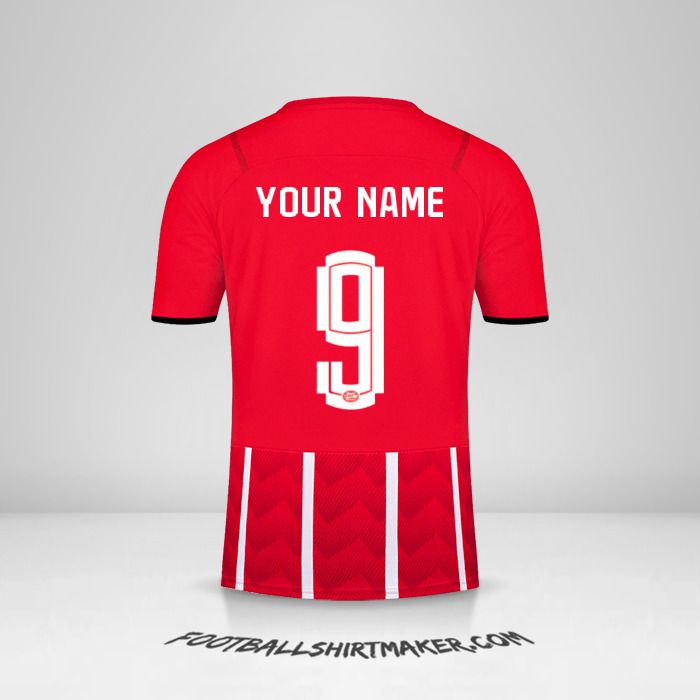 PSV 2021/2022 UEL jersey number 9 your name