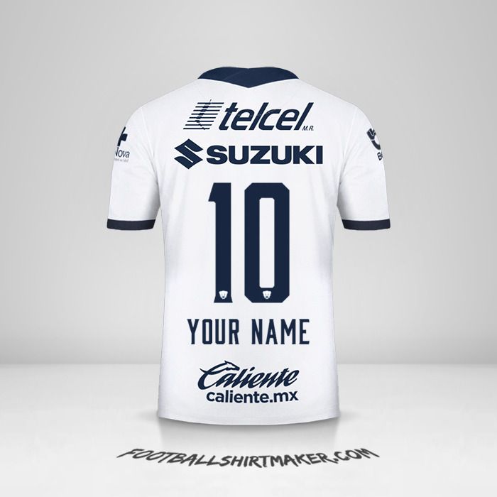 Pumas UNAM 2020/21 jersey number 10 your name