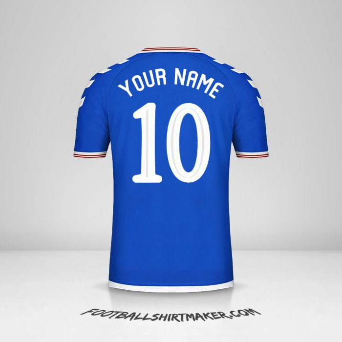 Rangers FC 2019/20 Cup jersey number 10 your name