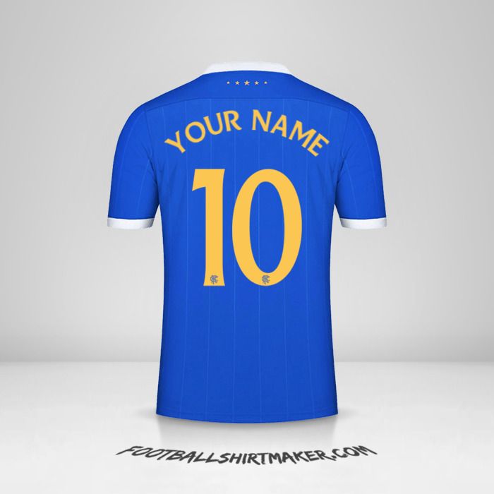 Rangers FC 2021/2022 UEL jersey number 10 your name