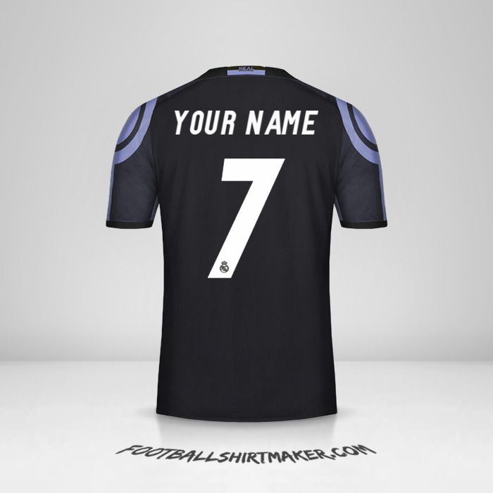 Real Madrid CF 2016/17 III jersey number 7 your name