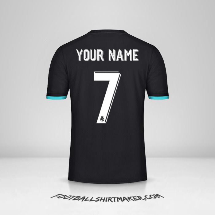 Real Madrid CF 2017/18 Cup II jersey number 7 your name