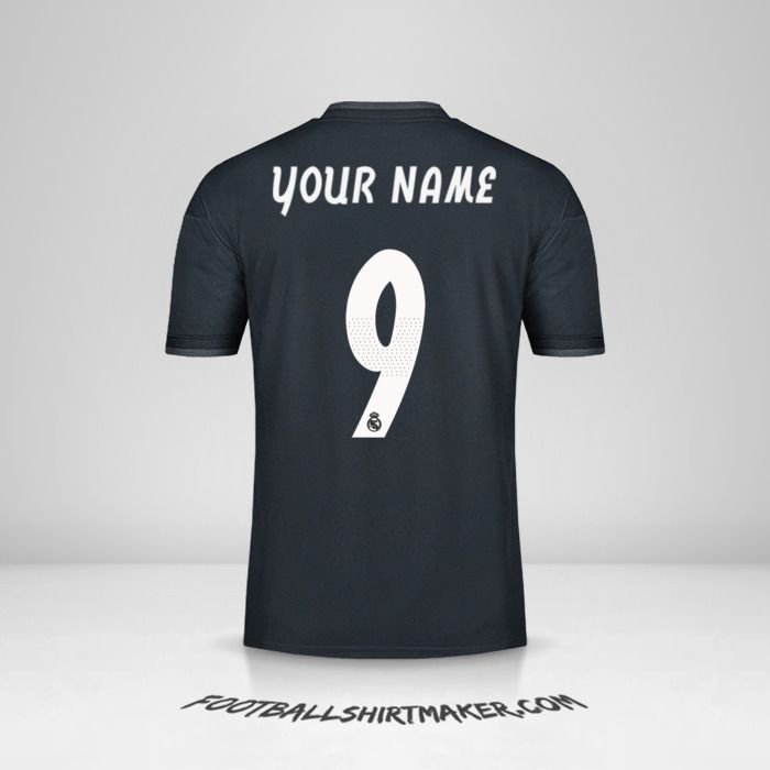 Real Madrid CF 2018/19 Cup II jersey number 9 your name