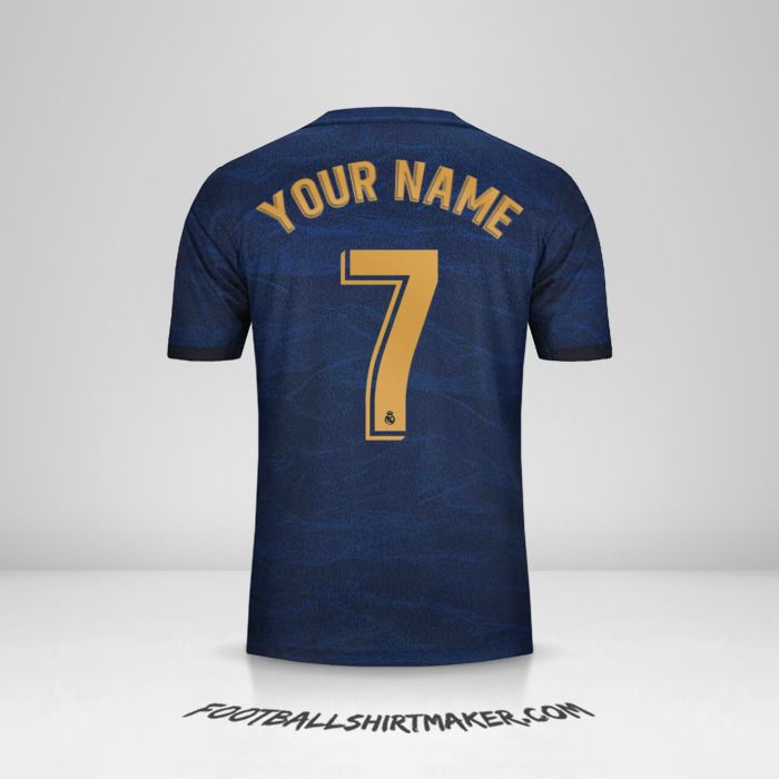 Real Madrid CF 2019/20 II jersey number 7 your name