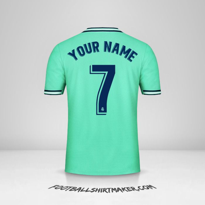 Make Real Madrid Cf 2019 20 Iii Custom Jersey With Your Name