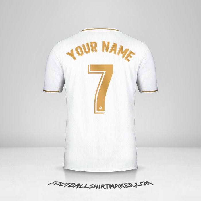 Make Real Madrid Cf 2019 20 Custom Jersey With Your Name