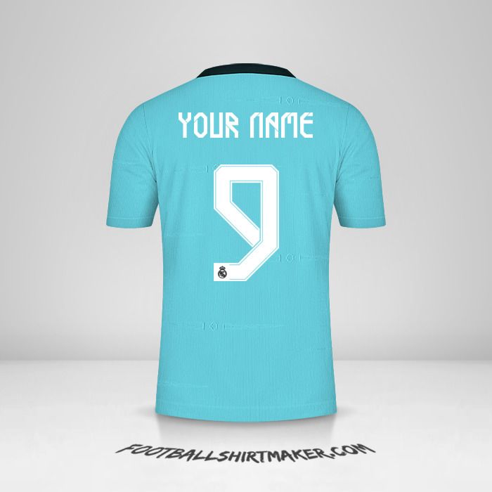 Real Madrid CF 2021/2022 Cup III jersey number 9 your name