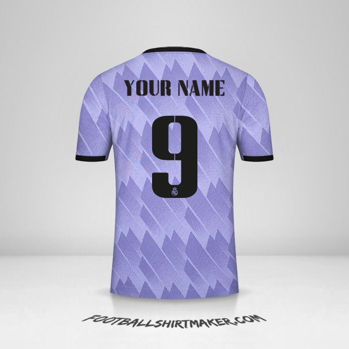 Real Madrid CF 2022/2023 Cup II jersey number 9 your name