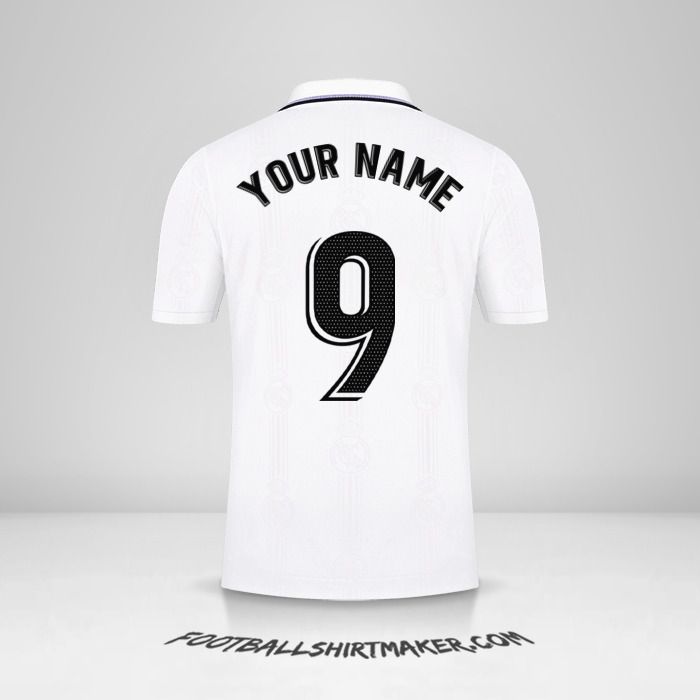 Real Madrid CF 2022/2023 jersey number 9 your name