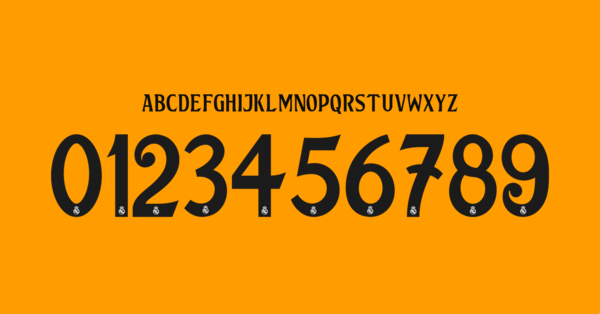 Font Real Madrid Cf Jersey 2024 2025 Cup II Names Letters Numbers Nameset Preview 14 4746