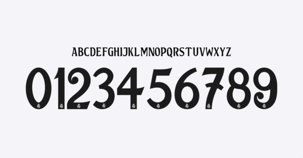 Font Real Madrid Cf Jersey 2024 2025 Cup Names Letters Numbers Nameset Preview 14 4663