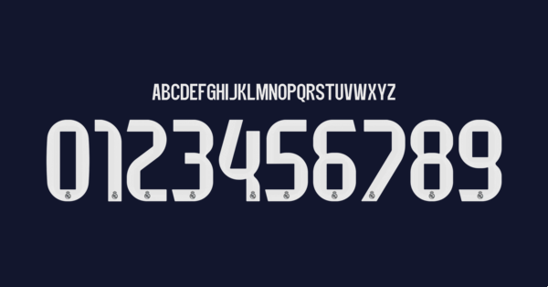 Font Real Madrid Cf Jersey 2025 2026 Cup II Names Letters Numbers Nameset Preview 01 4855