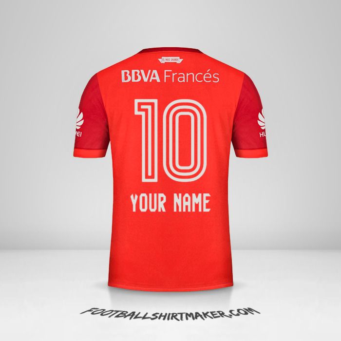 River Plate 2017/18 II jersey number 10 your name