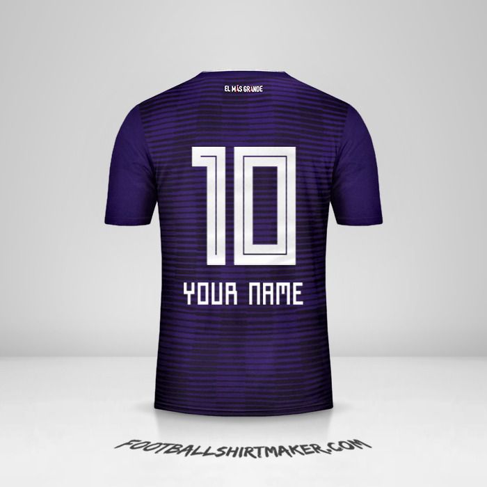 River Plate 2018 II jersey number 10 your name