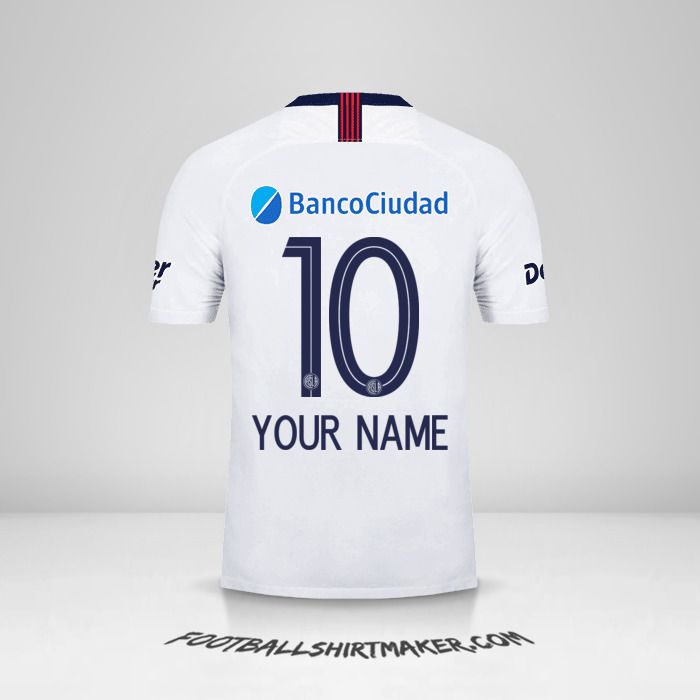 San Lorenzo 2019 II jersey number 10 your name