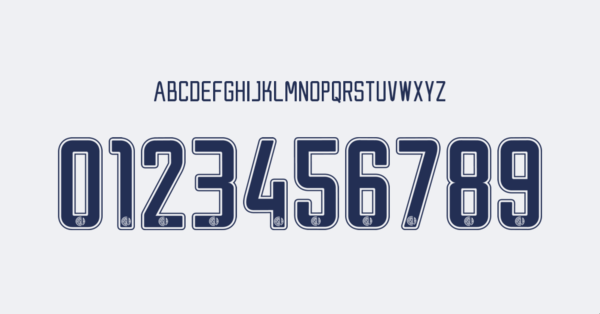 Font San Lorenzo Jersey 2020 II Names Letters Numbers Nameset Preview 00 3741
