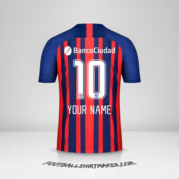 San Lorenzo 2020 jersey number 10 your name