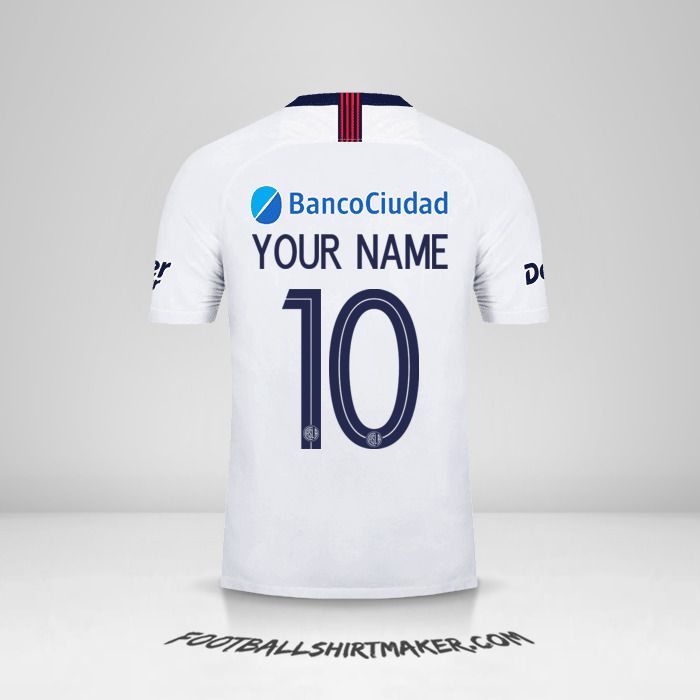 San Lorenzo Libertadores 2019 II jersey number 10 your name