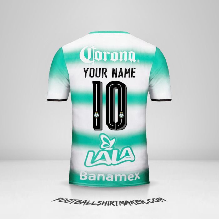 Santos Laguna 2016/17 jersey number 10 your name