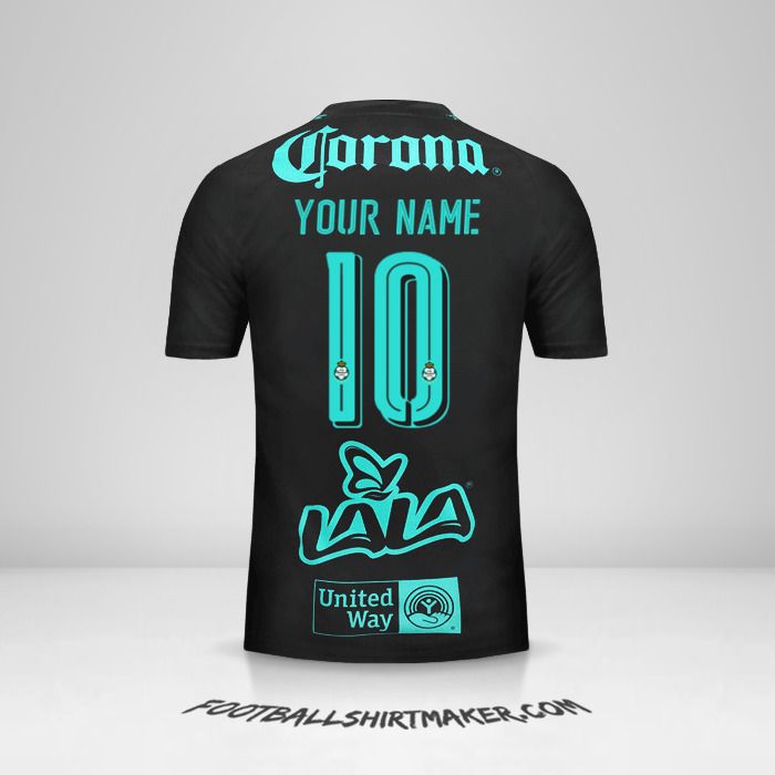 Santos Laguna 2017/18 II jersey number 10 your name