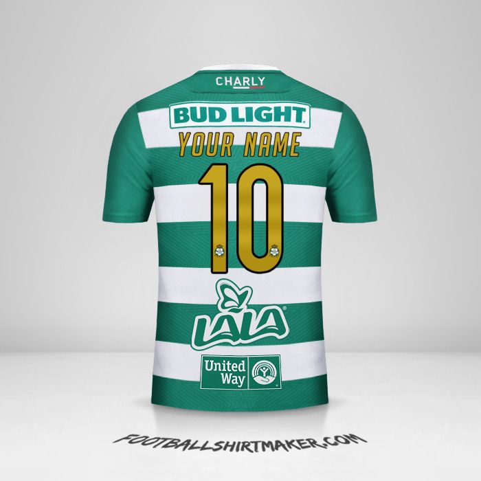 Santos Laguna 2018/19 jersey number 10 your name