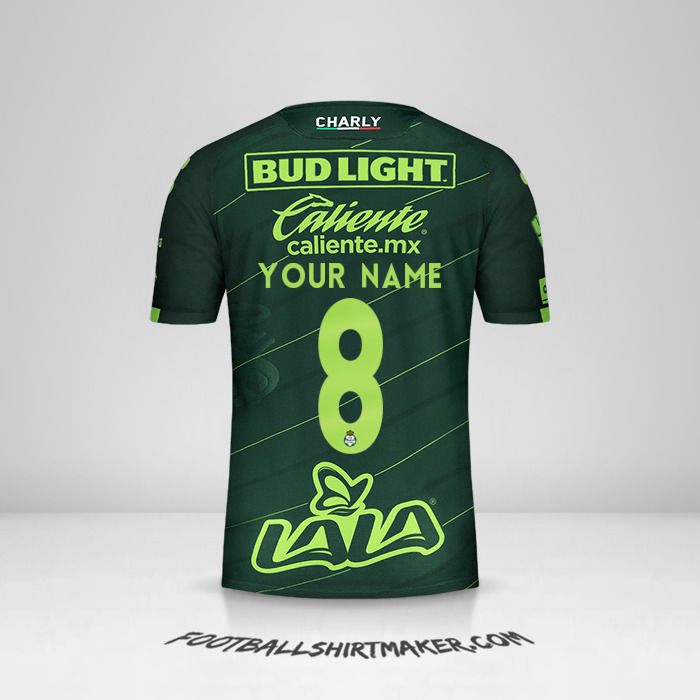 Santos Laguna 2019/20 II jersey number 8 your name