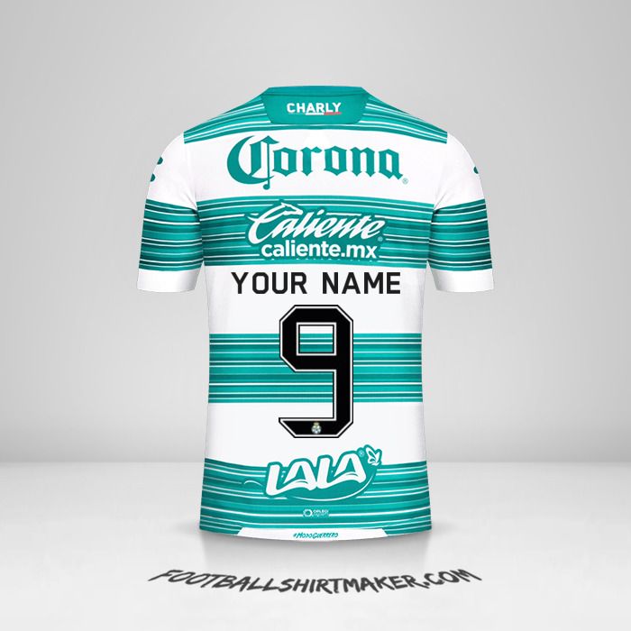 Santos Laguna 2020/21 jersey number 9 your name