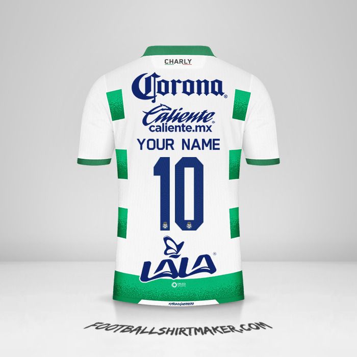 Santos Laguna 2021/22 jersey number 10 your name