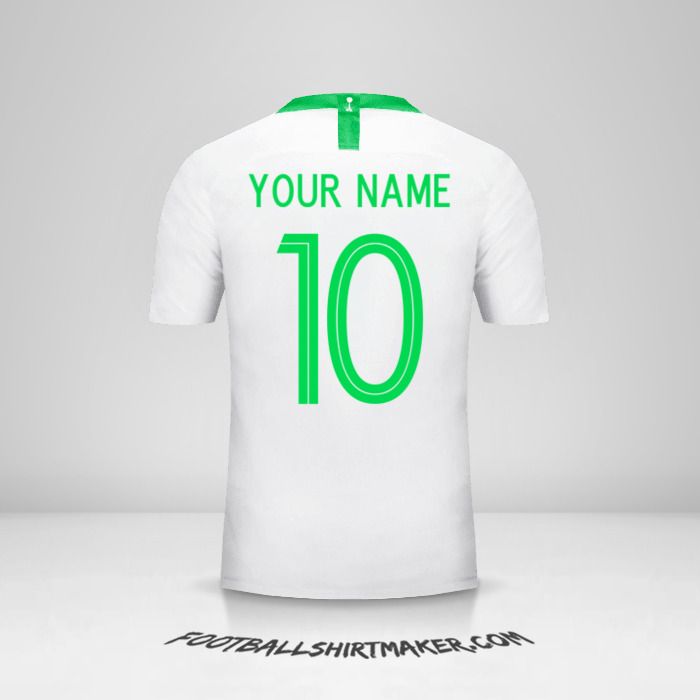 Saudi Arabia 2018 jersey number 10 your name