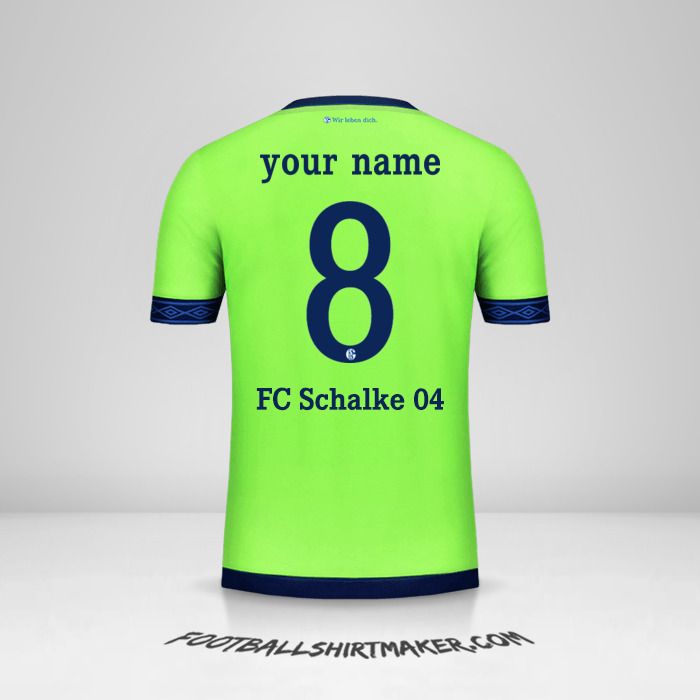 Schalke 04 2018/19 Cup III jersey number 8 your name