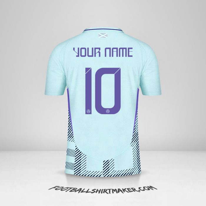 Scotland 2024 II jersey number 10 your name