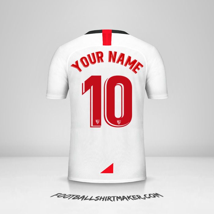 Sevilla FC 2019/2020 jersey number 10 your name