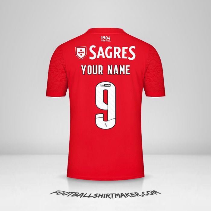 SL Benfica 2021/2022 jersey number 9 your name