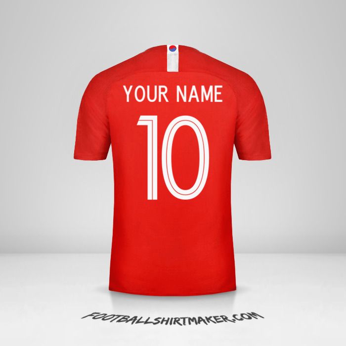 South Korea 2018 jersey number 10 your name