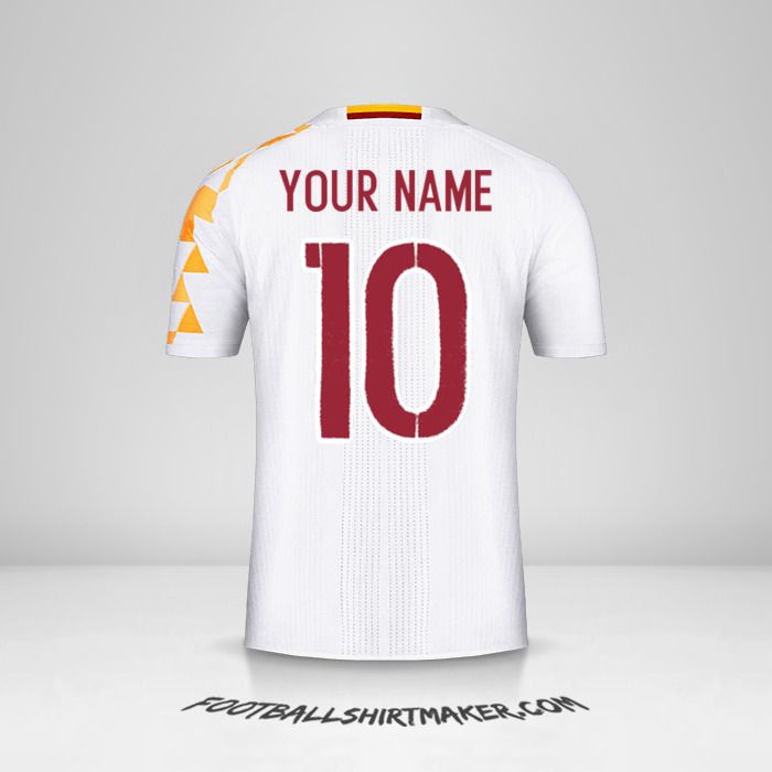 Spain 2016 II jersey number 10 your name