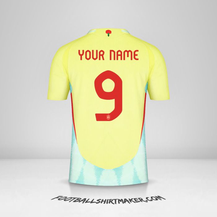Spain 2024 II jersey number 9 your name