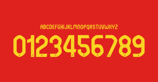 Font Spain Jersey 2024 Names Letters Numbers Nameset Preview 07 4687