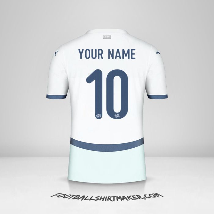 Switzerland 2024 II jersey number 10 your name
