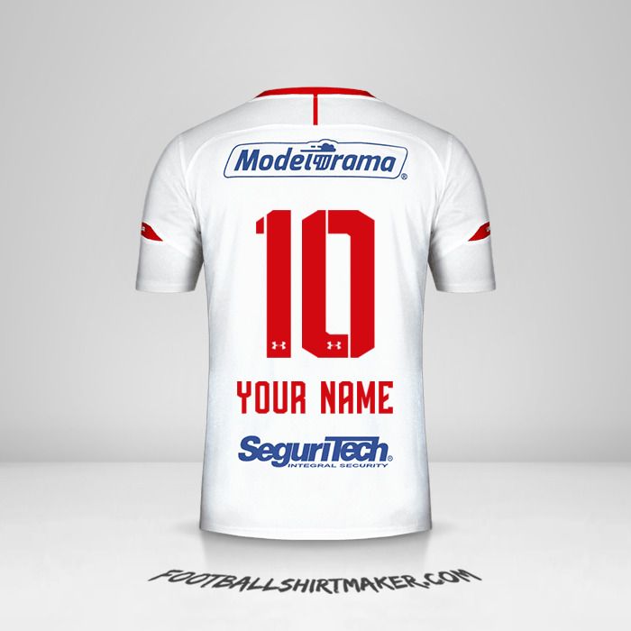 Toluca FC 2019/20 II jersey number 10 your name
