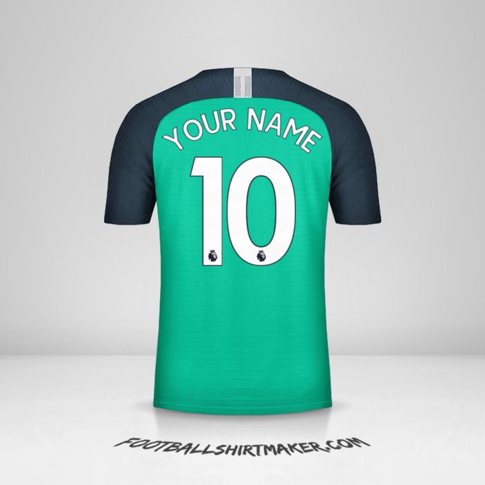 Make Tottenham Hotspur 2018 19 Iii Custom Jersey With Your Name