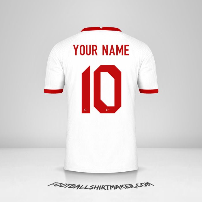 Turkey 2020/2021 jersey number 10 your name