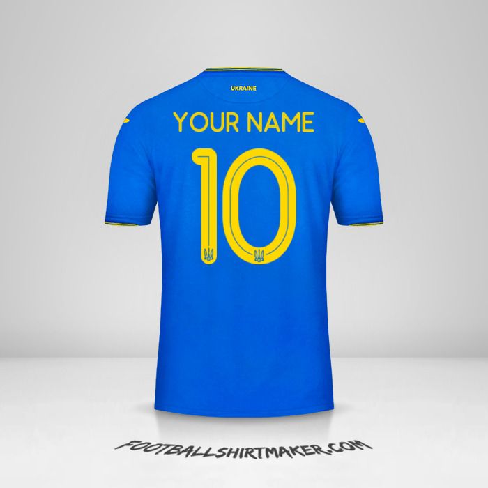 Ukraine 2018/19 II jersey number 10 your name