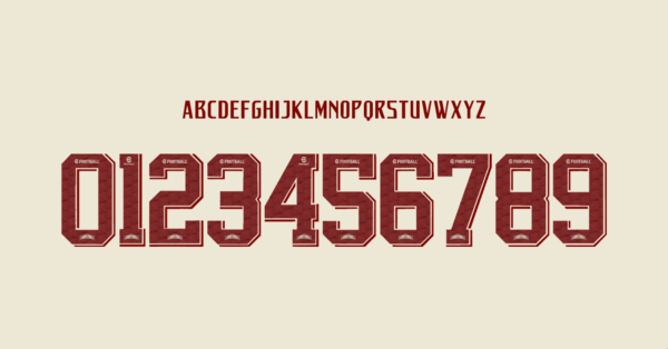Font Universitario Jersey 2023 Names Letters Numbers Nameset Preview 00 4458