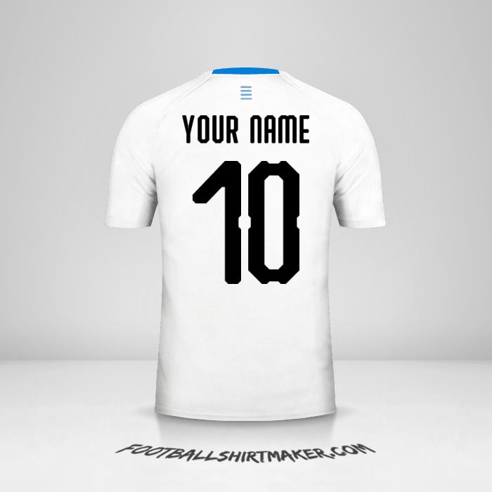 Uruguay 2018 II jersey number 10 your name