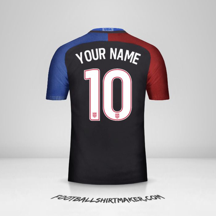 USA 2016/17 II jersey number 10 your name