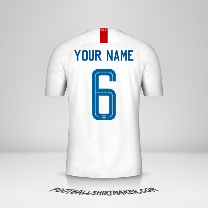 Examinar detenidamente Decorar presentar Create custom USA jersey 2018 with your name
