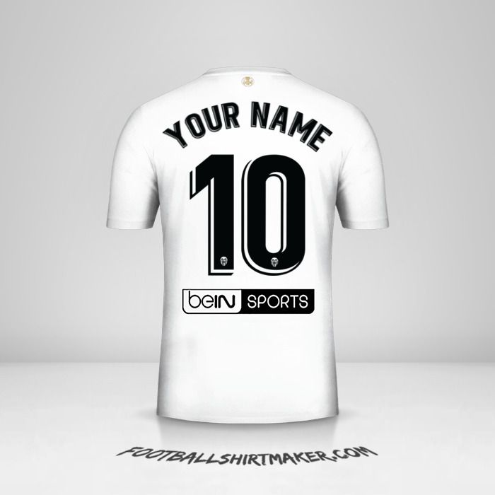 Valencia CF 2018/19 jersey number 10 your name