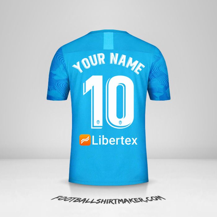 Valencia CF 2019/20 III jersey number 10 your name
